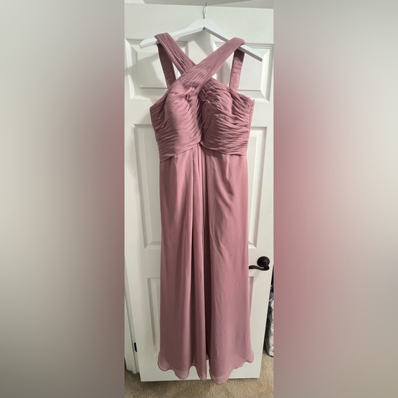 AZAZIE KALEIGH Vintage Mauve Chiffon Dress - Picture 2 of 5